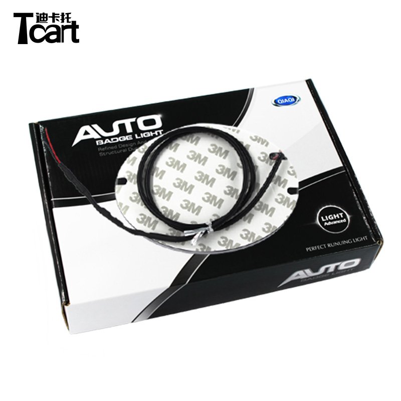 Newest LED Auto Emblem red white blue 12V 2W 4D car logo light Emblem for special car