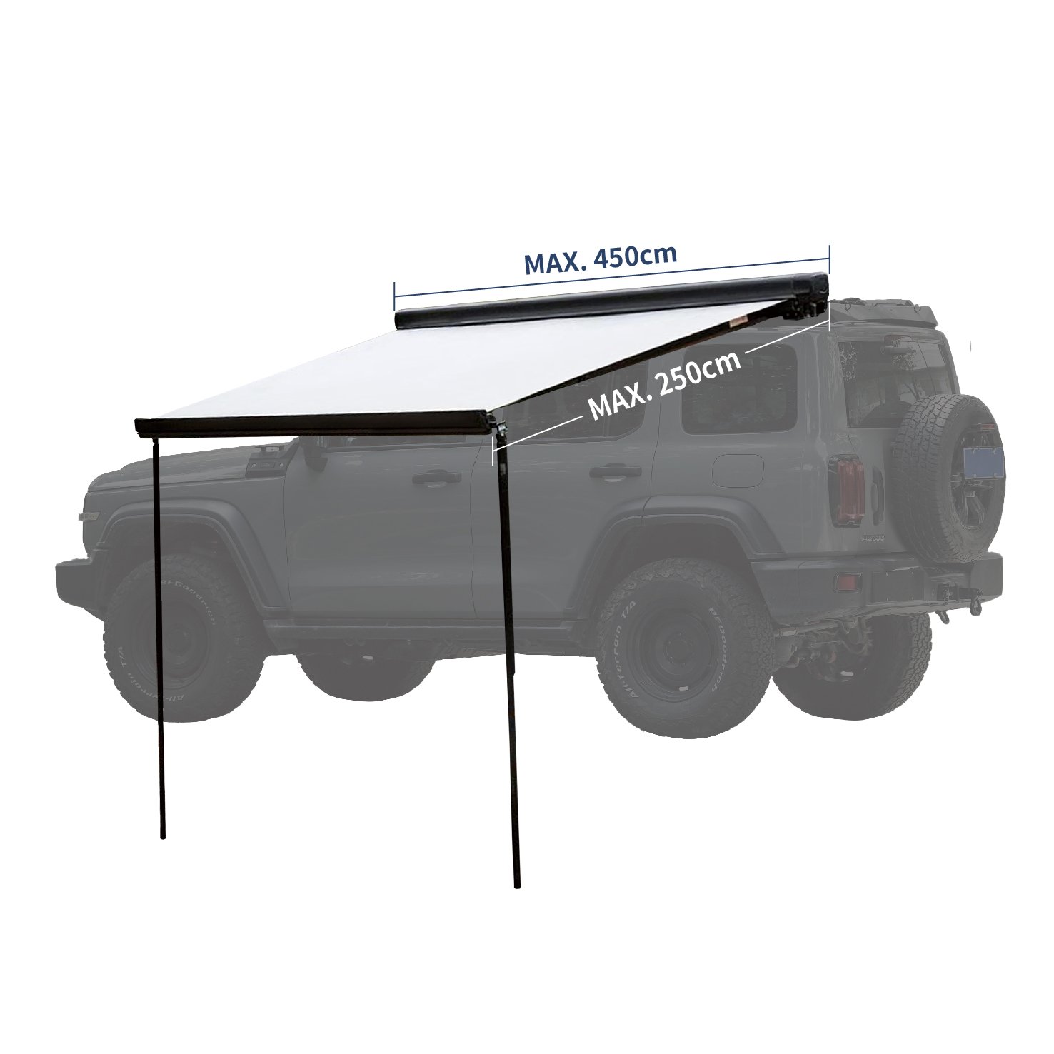 Awnlux Lightweight Cassette W5500 RV Awning Sun Shade Camper Van Motorhome Caravan Awning For Sale