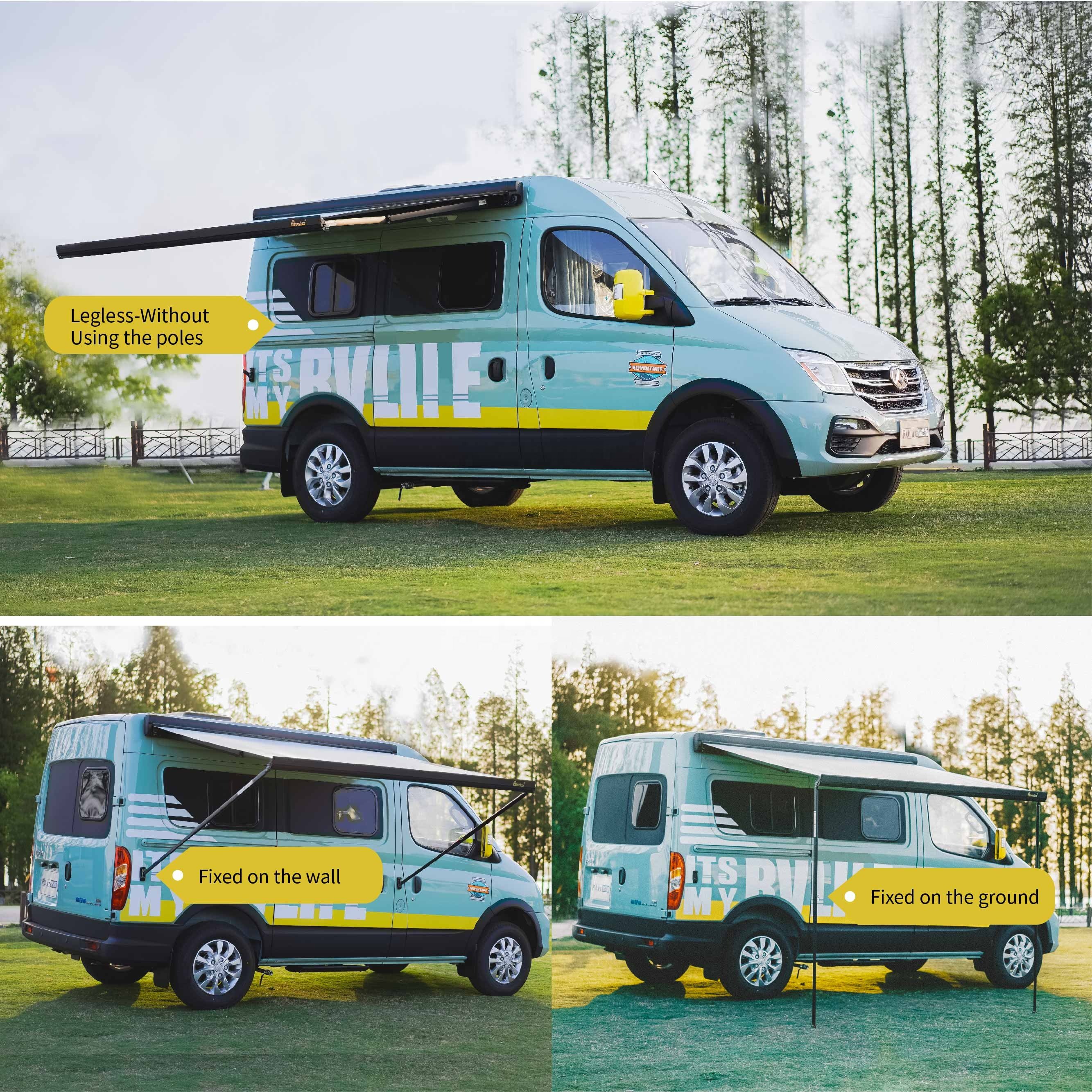 Awnlux Lightweight Cassette W5500 RV Awning Sun Shade Camper Van Motorhome Caravan Awning For Sale