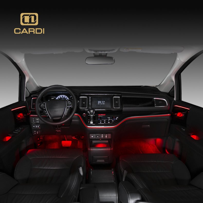 Factory Direct Sales of RGB "CARDI" K3 Car Interior Wireless Atmosphere Light APP Control Colorful Light Accessory
