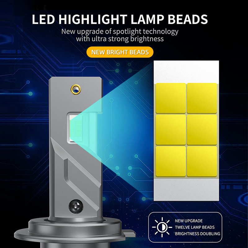 Automotive Light Accessories Cool White 6000k 130W H4 Led Headlight Bulb For Halogen Replacement
