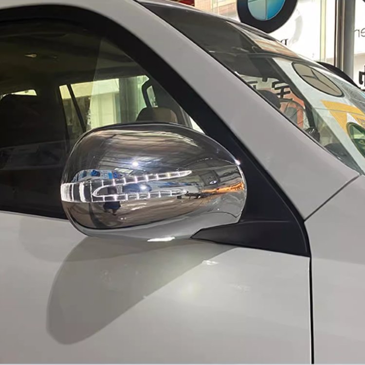 Wholesale Car Rearview Mirror Cover With Double Led Light For Toyota Prado 120 2003-2009 Accessories