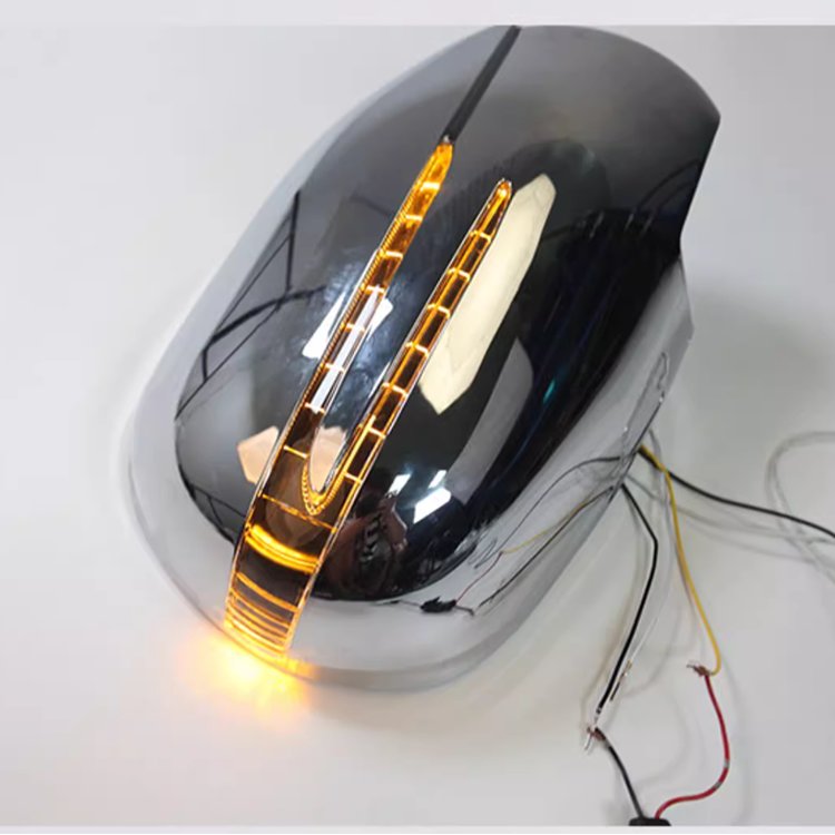 Wholesale Car Rearview Mirror Cover With Double Led Light For Toyota Prado 120 2003-2009 Accessories