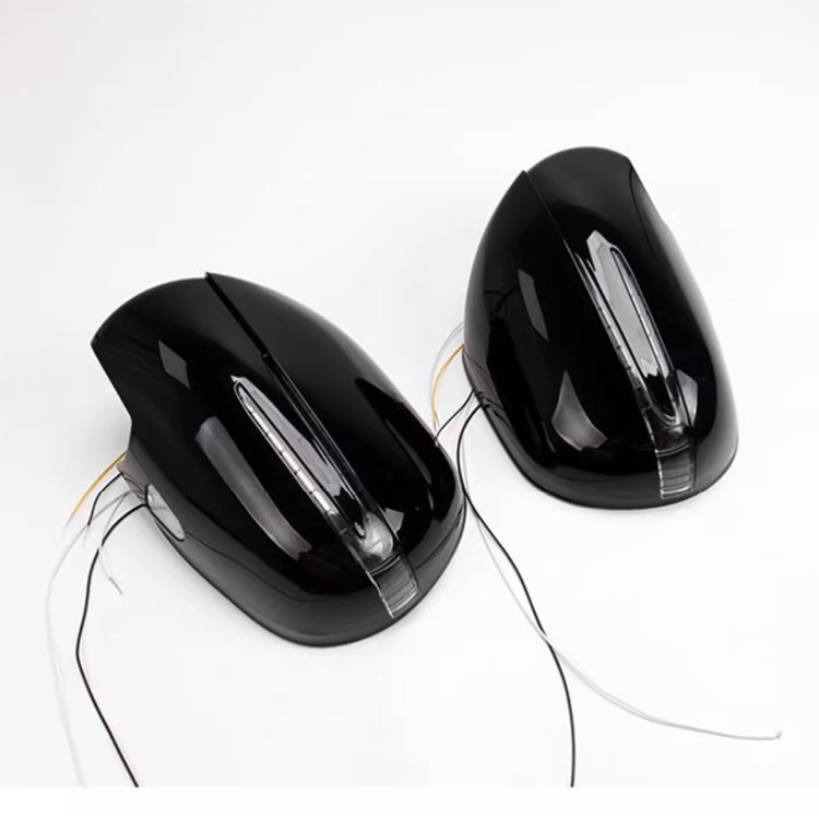 Wholesale Car Rearview Mirror Cover With Double Led Light For Toyota Prado 120 2003-2009 Accessories