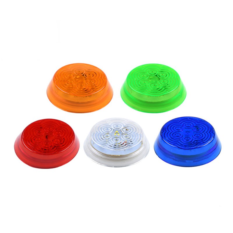 Car Additional Lighting Flashing Signal Indicator Light Trailer Work Truck Side Tail Light 24VLED White Yellow Red Green Blue