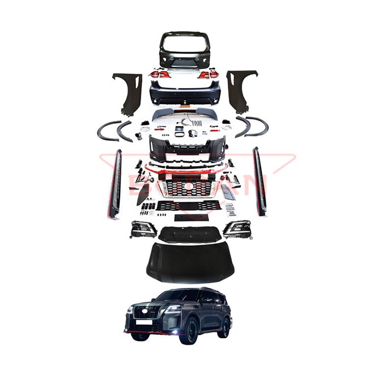 Car Accessories Front rear bumpers headlights Tail Lights Side skirts 2010-2020 Upgrade To Nismo Body Kit for NISSAN PATROL Y62