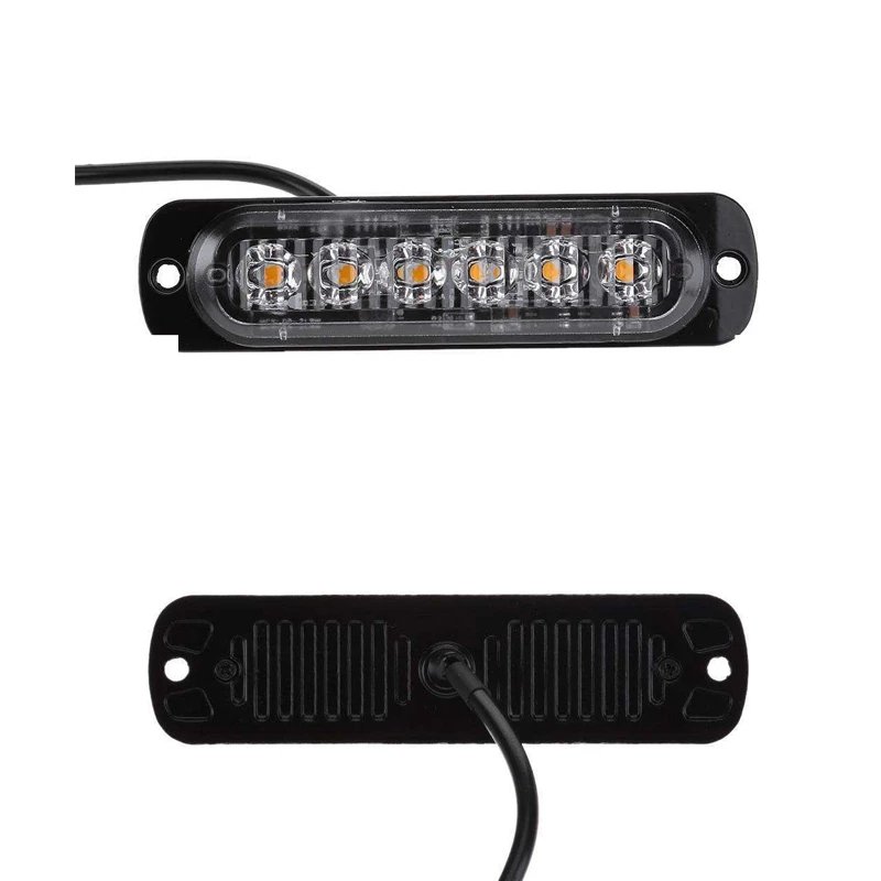 Led Side Marker Lights Amber Recovery Car 12V 24V LED Lighting Bar Orange Grill Breakdown Flashing led Emergency Strobe Lights