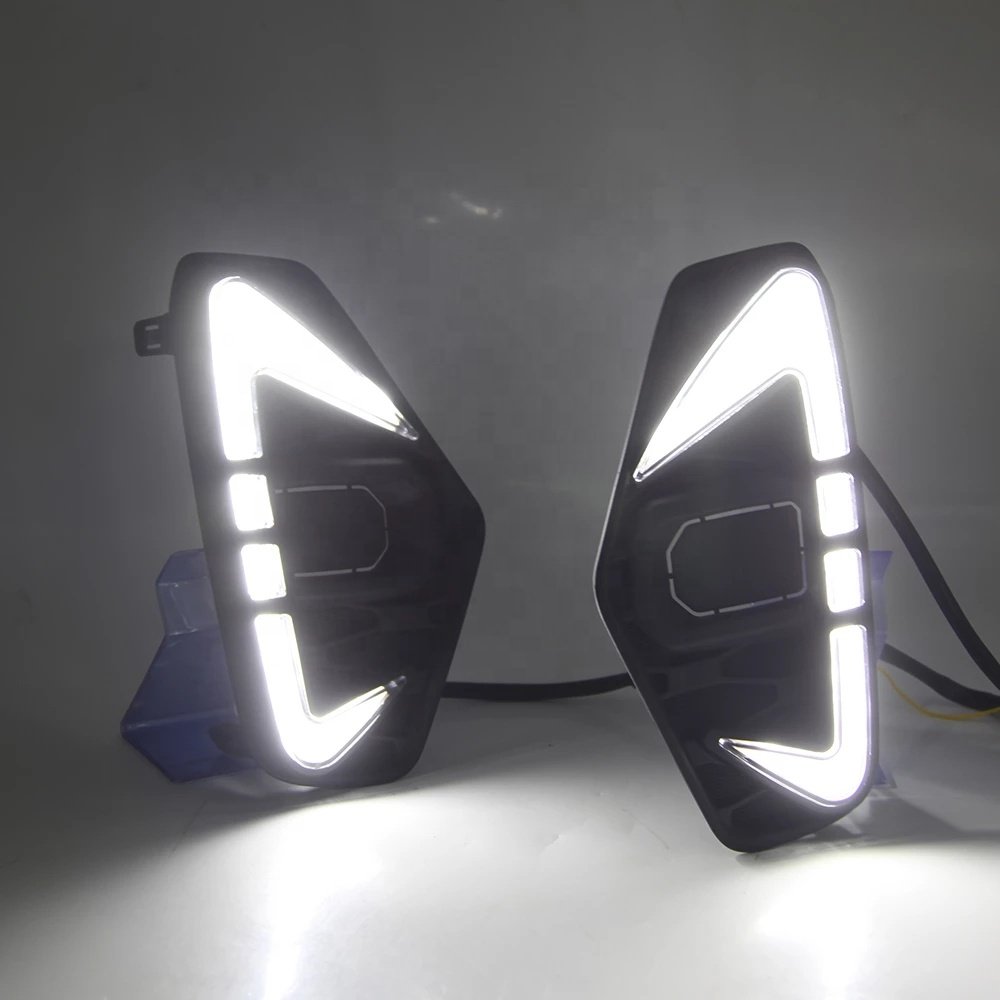 1Pair Car LED front bumper light For Nissan Navara NP300 Accessories 2020 2021 LED Daytime Running Lamp DRL auto indicator