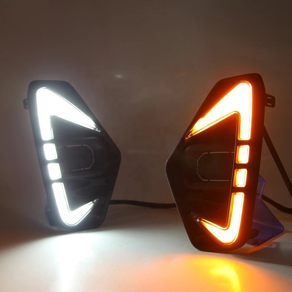 1Pair Car LED front bumper light For Nissan Navara NP300 Accessories 2020 2021 LED Daytime Running Lamp DRL auto indicator