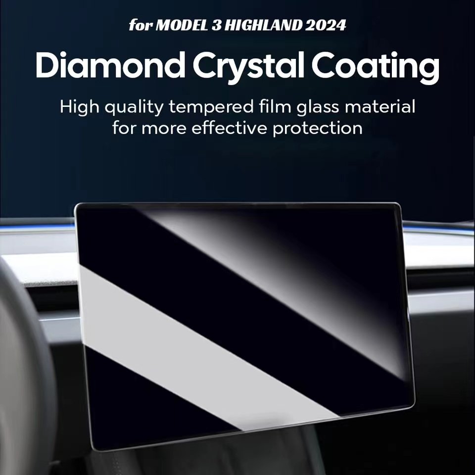 For Tesla temperedfilm updated version Model 3/Y central control screen tempered film protective cover modification accessories