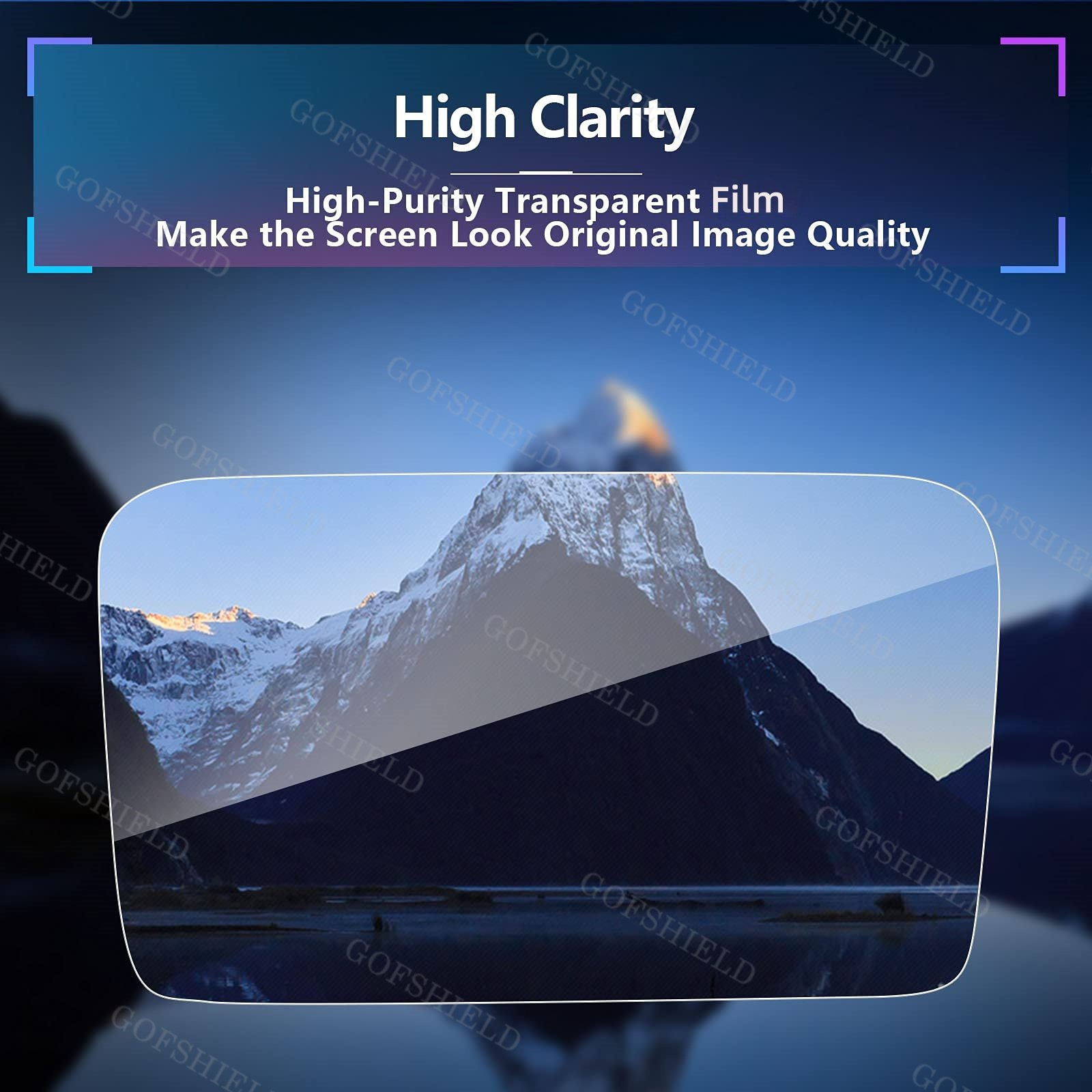HD Transparency Car Screen Protector Full Coverage Navigation Touchscreen Accessories For GPS TPU Soft Screen Protective Film