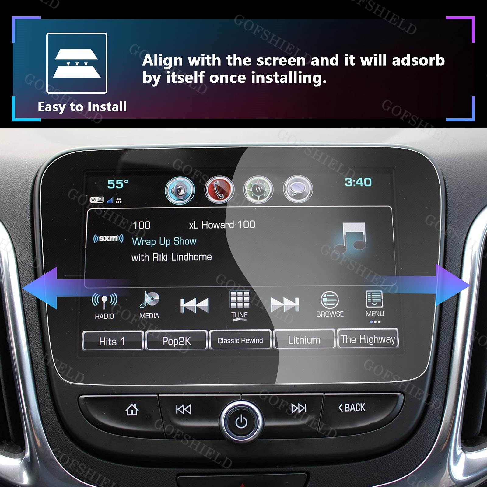 HD Transparency Car Screen Protector Full Coverage Navigation Touchscreen Accessories For GPS TPU Soft Screen Protective Film