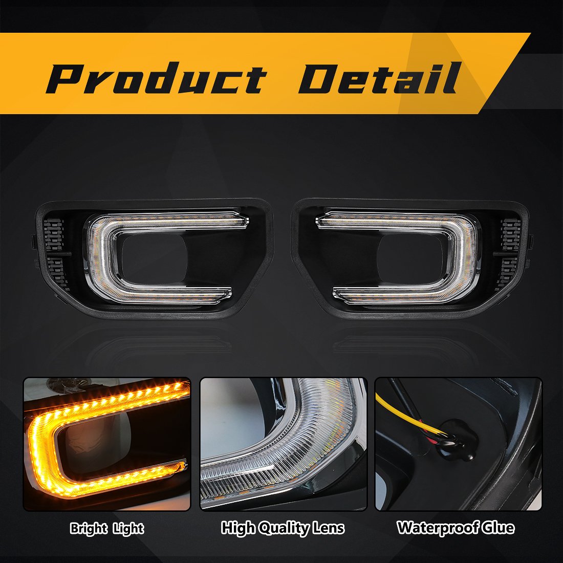 Car Lighting Systems LED DRL for Ford Ranger T9 XL XLT SPORT Platinum Car Fog Lamp for Ford Ranger Wildtrak 2022 2023