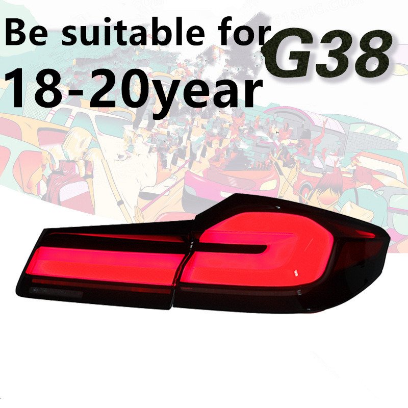Suitable for 18-20 BMW 5 Series G38 car accessories, taillights, LED taillights, brake lights, reverse lights, fog lights
