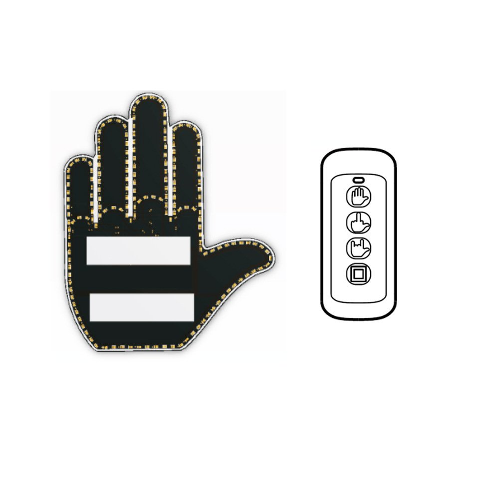 Other Car Light Accessories Middle Finger Car Light for Universal Automobile Window
