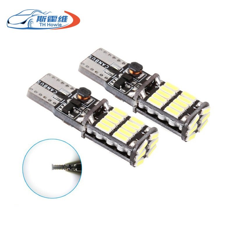 t10 socket 194 led w5w car interior light 26 SMD 4014 pure white auto reading lamp canbus no error 12V car light accessories