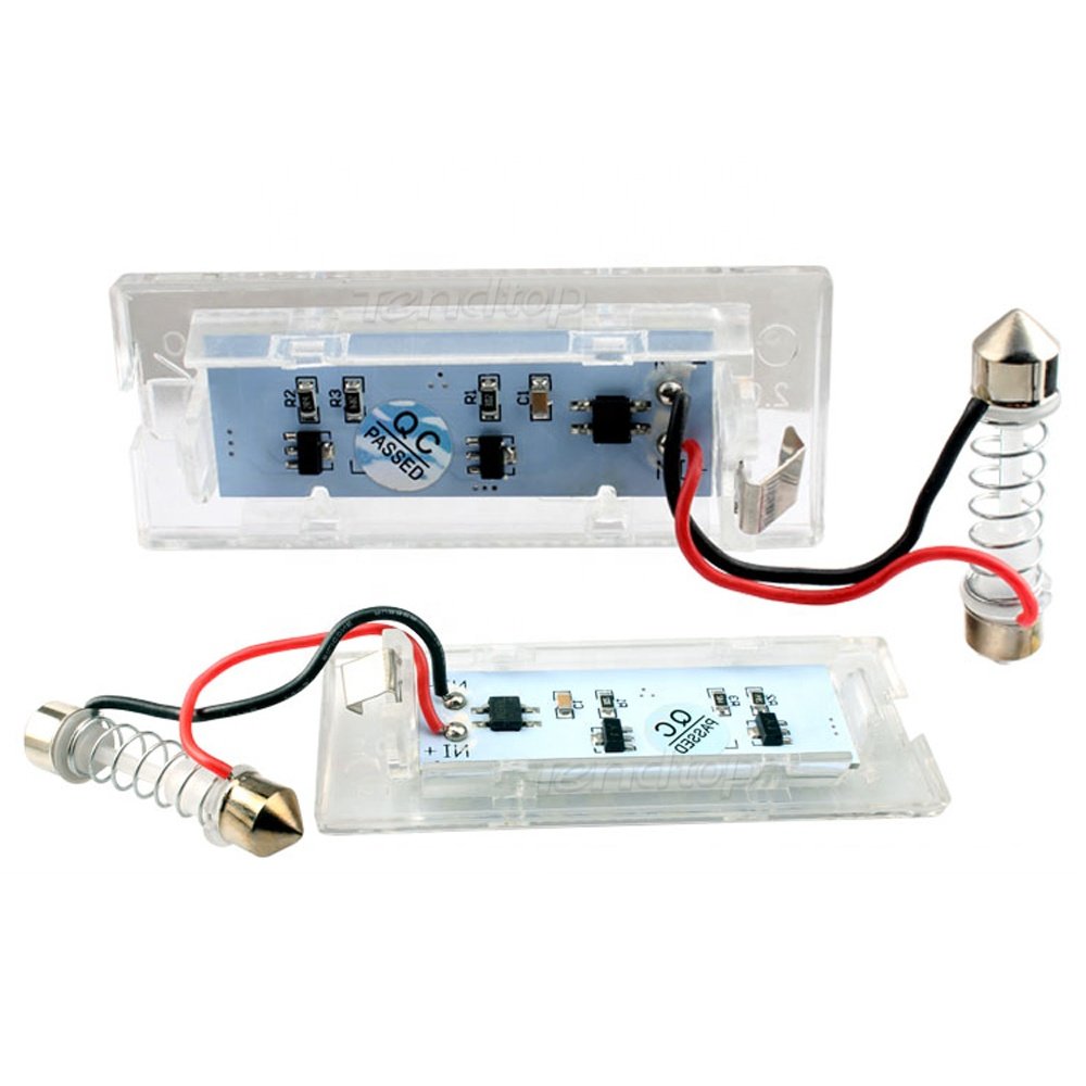 2pcs Xenon White LED License Plate Lamp For BMW E83 X3 04-09 For BMW E53 X5 2001-2006 No Error license Number Plate Lights