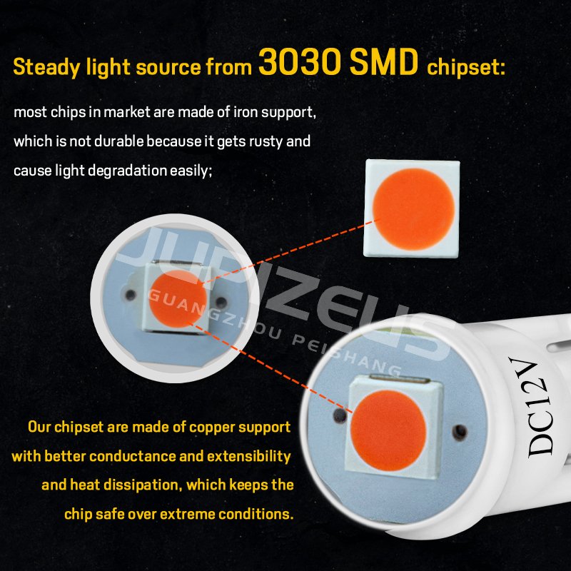 Hot Selling Factory 12V T10 Ceramic Car Led Bulbs Side Marker Lights Car Interior LED Light