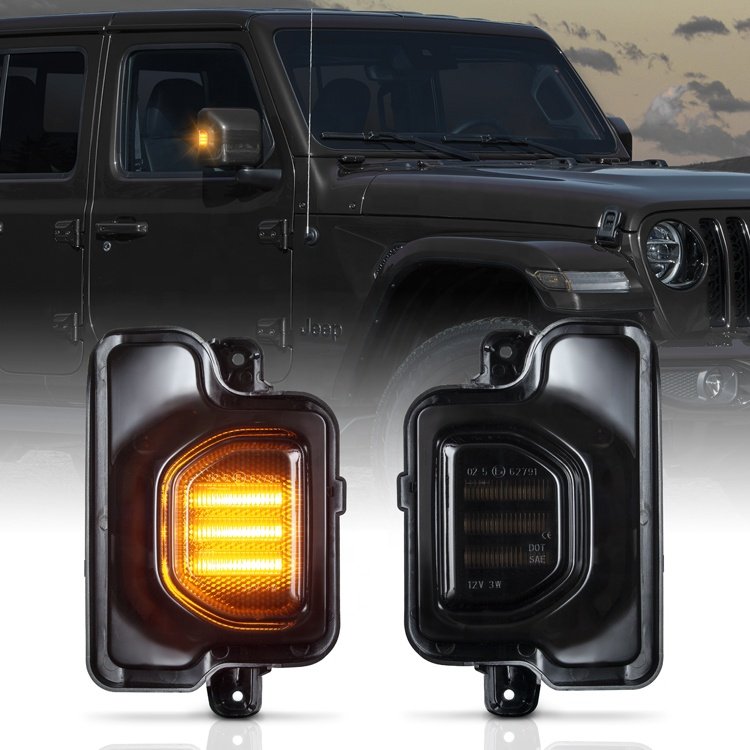 LED Indicator Mirror for Jeep Wrangler JL accessories for Jeep gladiator accessories Turn Signal light