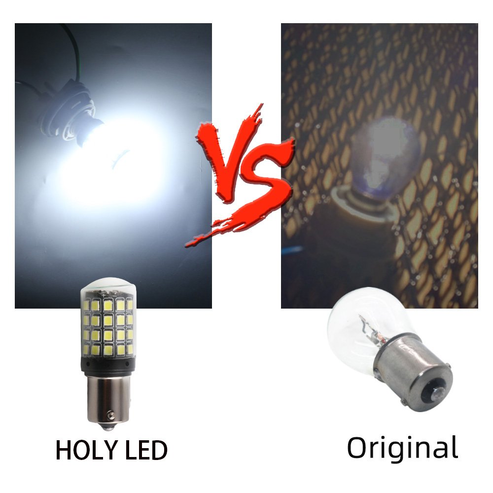 HOLY Wholesale car styling 15W S25 1156 1157 BA15S BAY15D 3030 54SMD 12V White Car LED Signal Lights LED Back Up Reverse Lamp