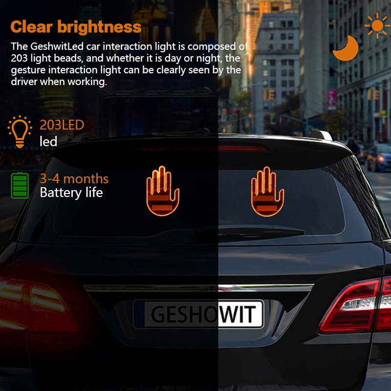 Factory Hot-selling finger light vehicle-mounted multifunctional warning light For Car