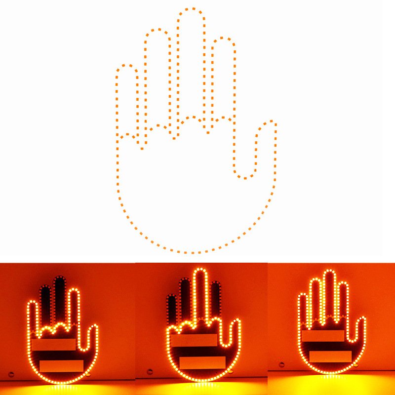 Factory Hot-selling finger light vehicle-mounted multifunctional warning light For Car
