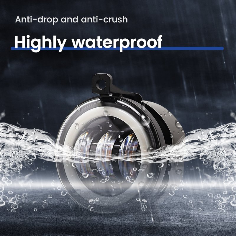 3.5 Inch Round Led Fog Lamp Spotlight Driving Light with White Amber 30W Car Daytime Running Light Others Car Light Accessories