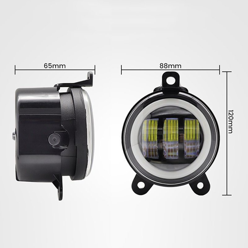 3.5 Inch Round Led Fog Lamp Spotlight Driving Light with White Amber 30W Car Daytime Running Light Others Car Light Accessories