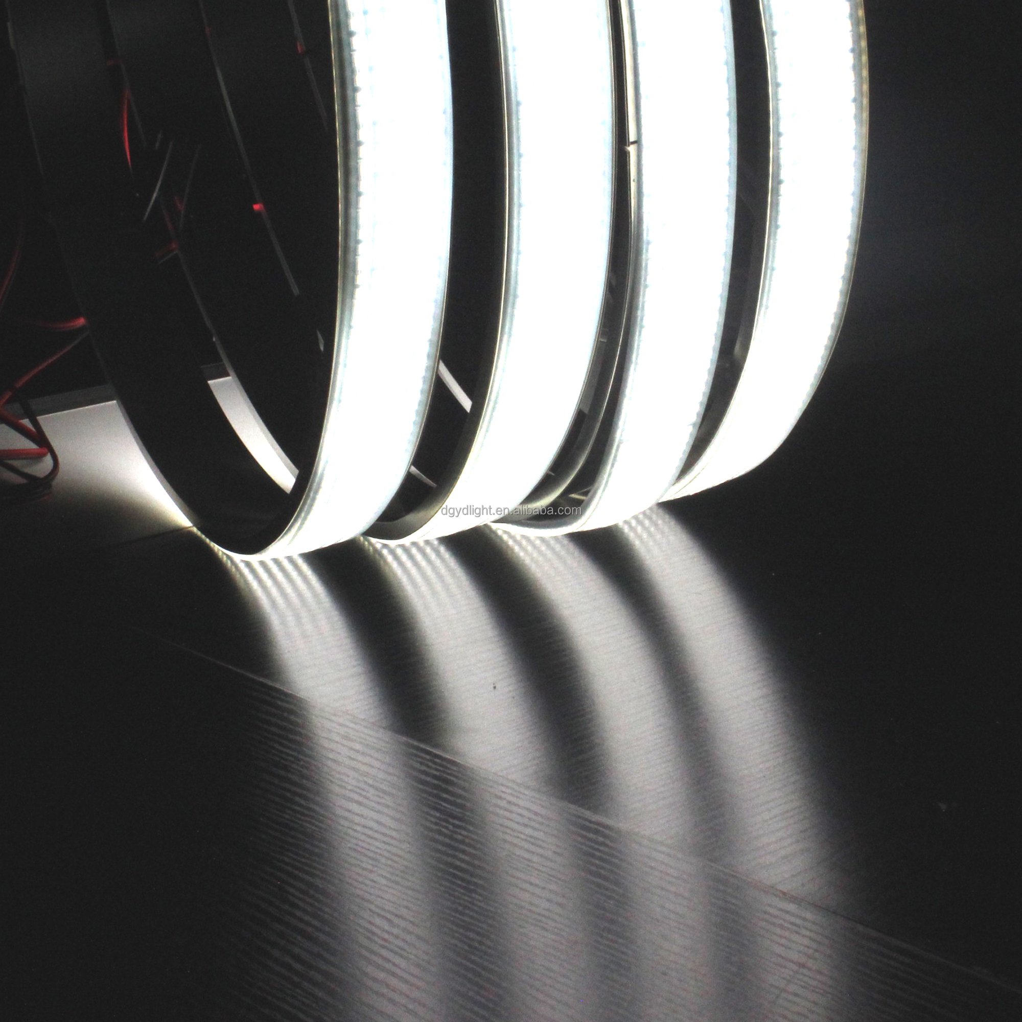 5 row high density pure white wheel lights kits IP68 waterproof led strip for 17 inch wheel ring automotive accessories