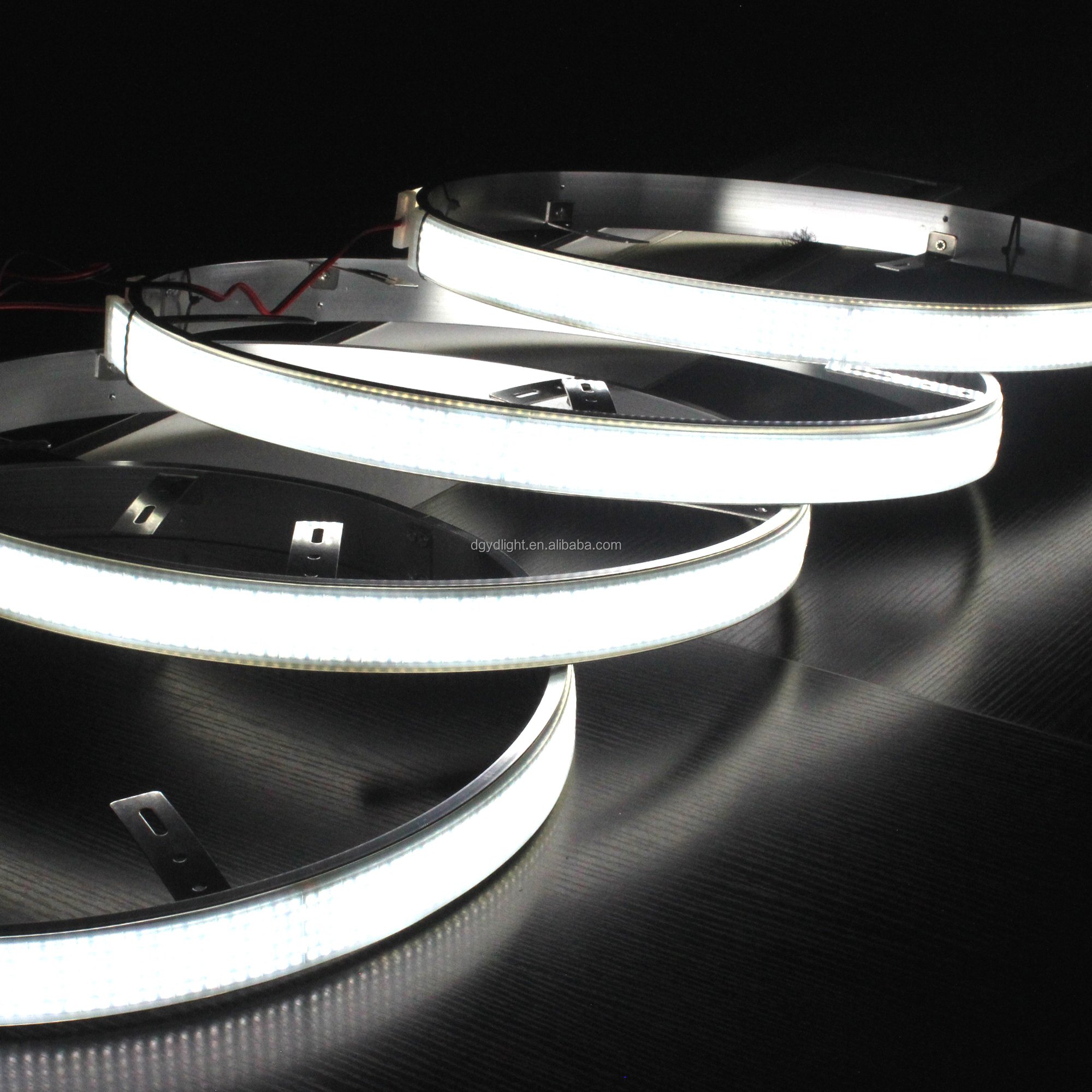 5 row high density pure white wheel lights kits IP68 waterproof led strip for 17 inch wheel ring automotive accessories