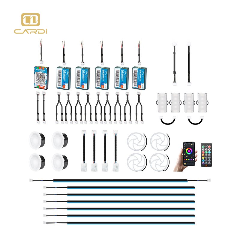 "Cardi" K3 RGB Universal Ambient 18 IN 1 Interior Lighting Decoration Upgrade Car Auto Parts Vehicle Accessories
