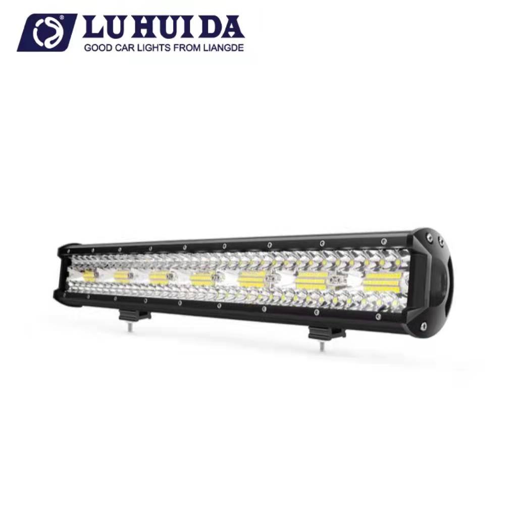 hot sale 20 inch 420w three-row LED light bar suitable for car tractor boat off-road 4WD 4x4 truck SUV ATV driving 12V 24