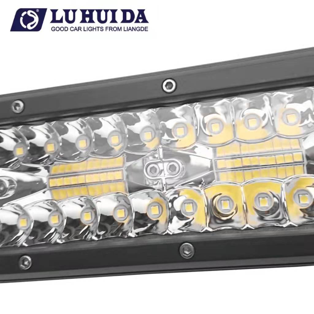 hot sale 20 inch 420w three-row LED light bar suitable for car tractor boat off-road 4WD 4x4 truck SUV ATV driving 12V 24