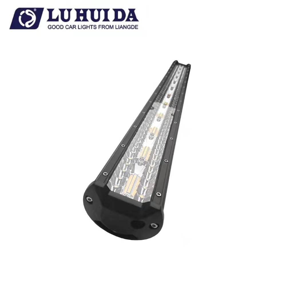 hot sale 20 inch 420w three-row LED light bar suitable for car tractor boat off-road 4WD 4x4 truck SUV ATV driving 12V 24