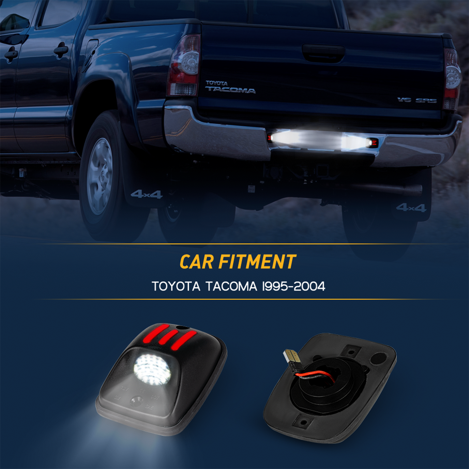 Auto Lighting System Car Accessories LED License Plate Light For Toyota Tacoma 1995-2004