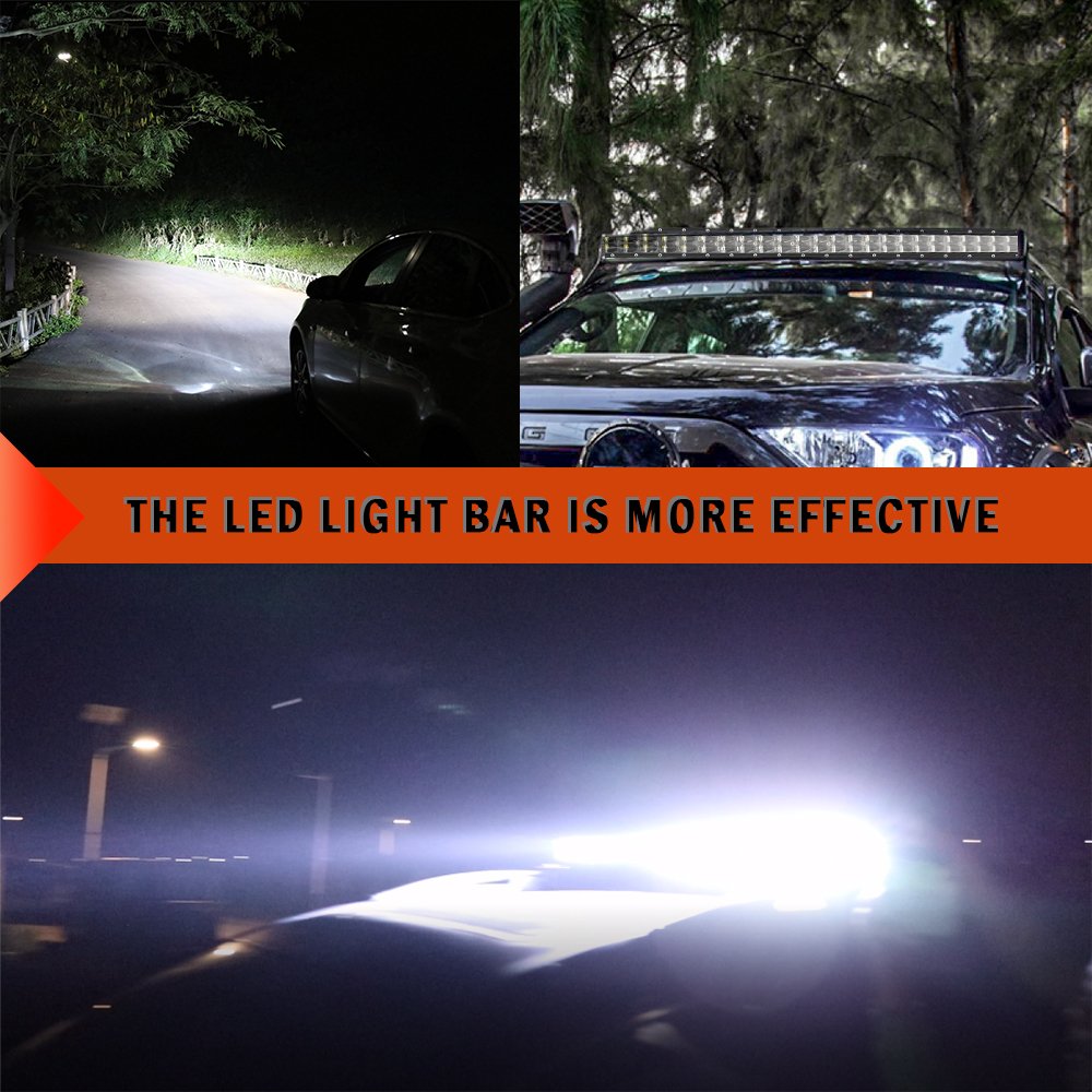 6D 8inch 14 inch 52 inch LED Light Bar Spot Flood Combo Dual Row Work Light Driving Bar for 4x4 Offroad Car Tractor Truck