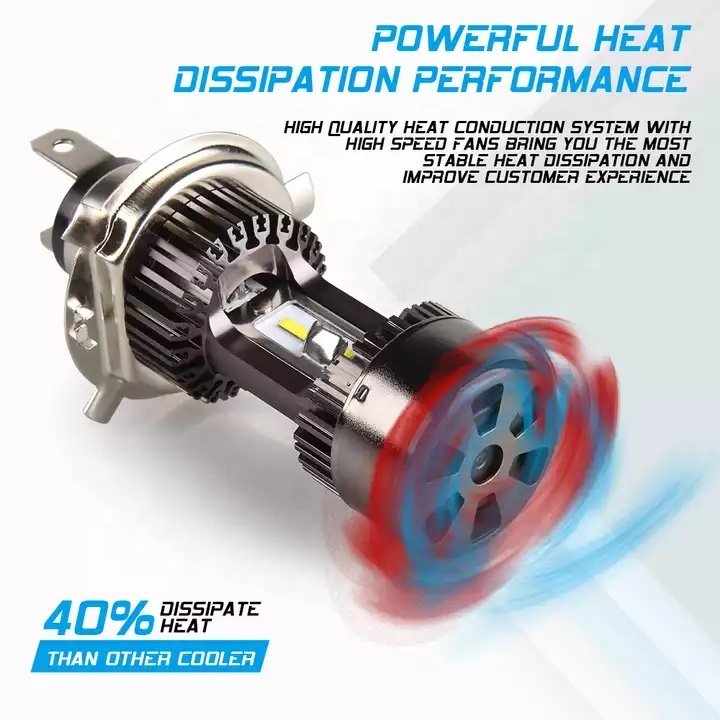 Super Bright M8 Motorcycle Headlight bulb H4 HS1 H6 BA20D Accessories lighting system LED Spotlight Fog Light projector len lamp