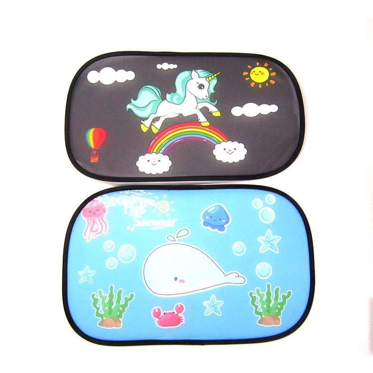Wholesale Foldable magnetic cartoon window sun shades side baby children umbrella sun cover wholesale Auto car sunshade