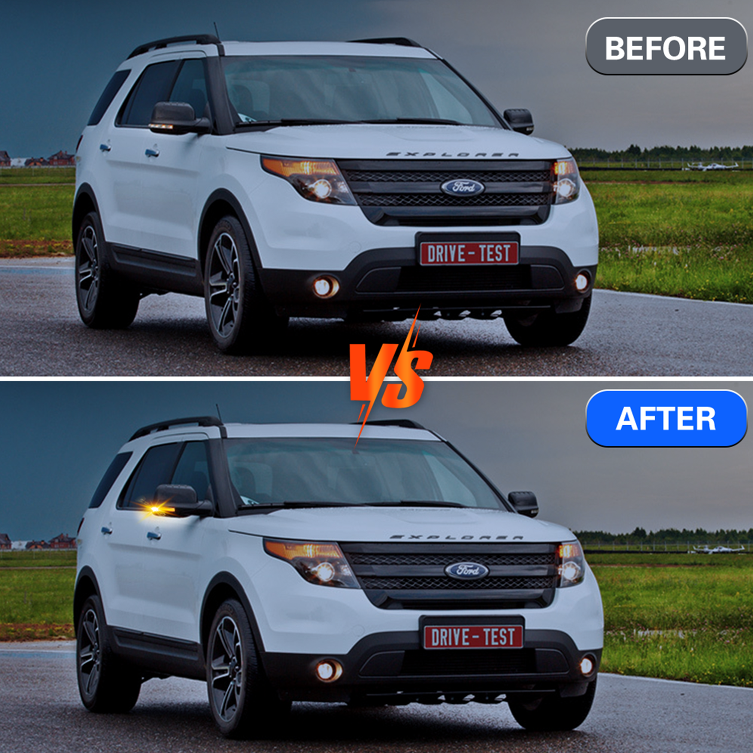 Factory Direct 12V Error free LED Mirror Turn Signal Lamp Light for Ford Explorer Car Accessories