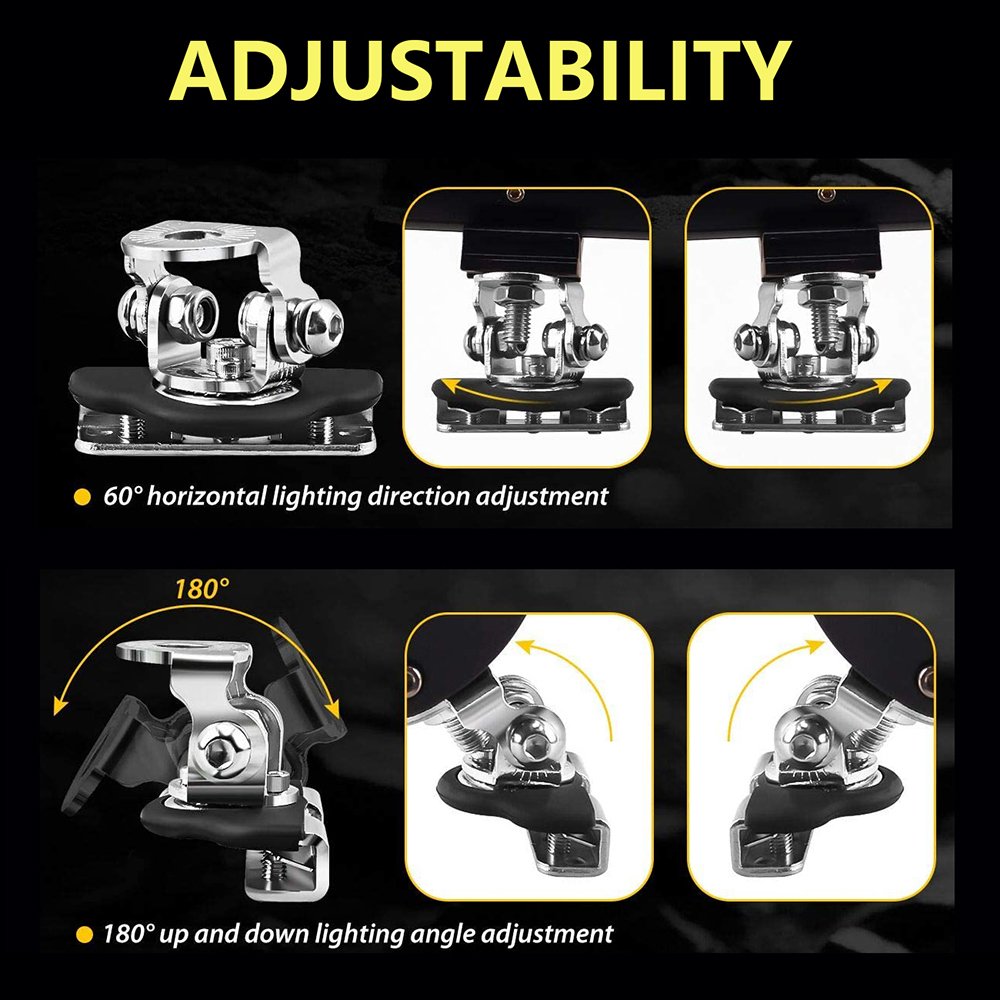 Auto Car Engine Hood led Light Mounting Bracket Auto Bonnet Cover Lamp Holder Clamp Clip No Drilling SUV 4WD