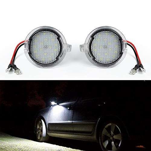 Car Modified LED Under Side View Mirror Puddle Light Warning Lamp Puddle Light