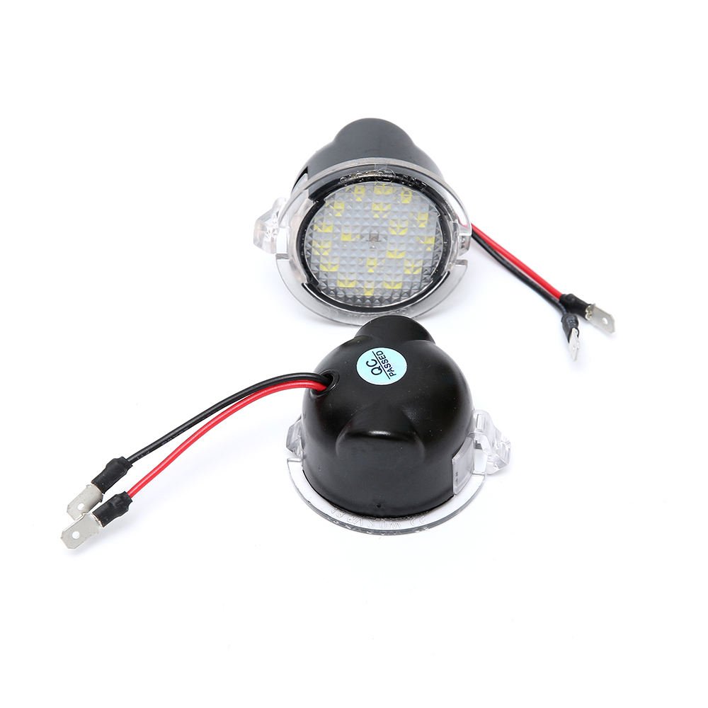 Car Modified LED Under Side View Mirror Puddle Light Warning Lamp Puddle Light