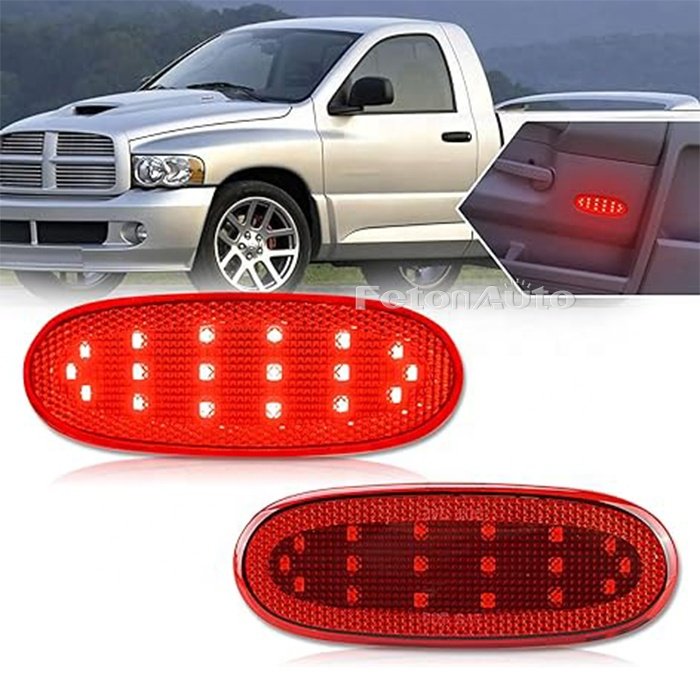 led door panel interior front reflector lights for Dodge Ram 1500 2500 3500 4500 5500 Durango chrysler aspen puddle door lamps