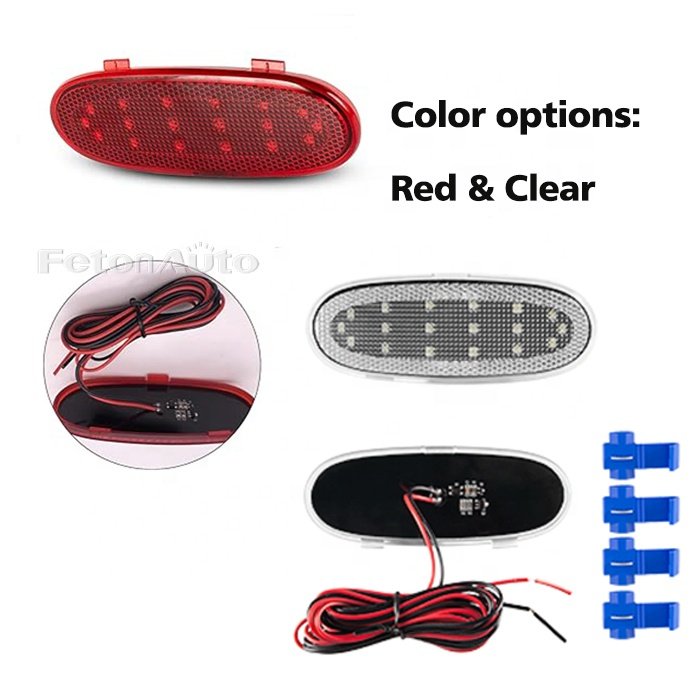 led door panel interior front reflector lights for Dodge Ram 1500 2500 3500 4500 5500 Durango chrysler aspen puddle door lamps