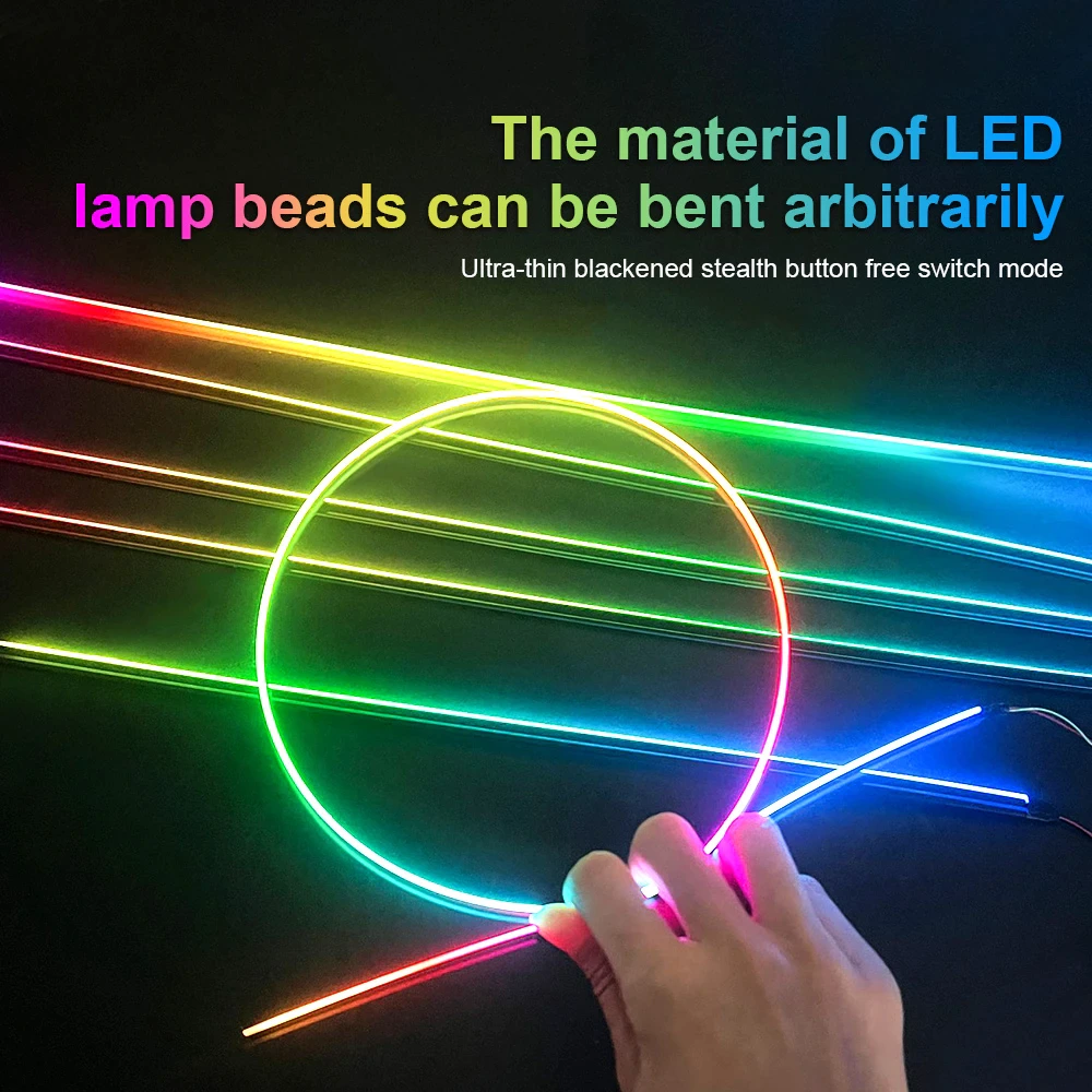 Car Atmosphere Light Neon Wire Auto Interior Ambient Kit Led Car Light Accessories