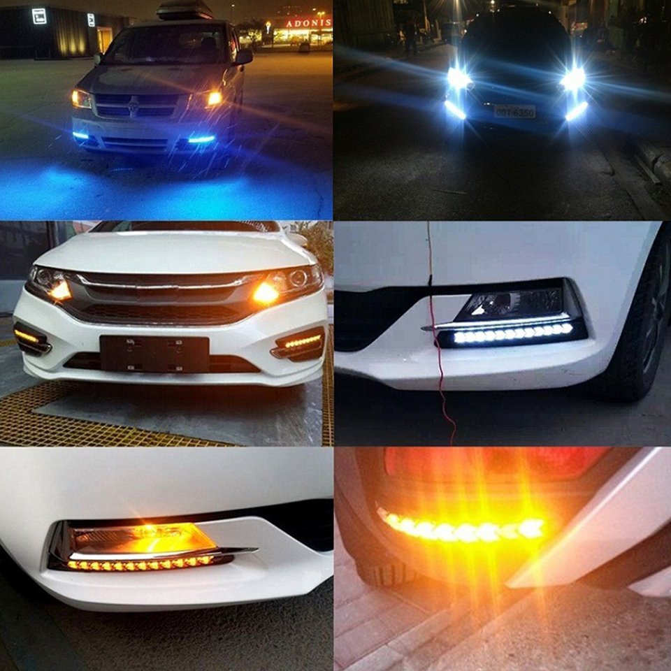 Wholesale Car Led Flexible Led Strip Light Car Headlight Warning Flash Signal Led Strip Light Car Led Drl Lights