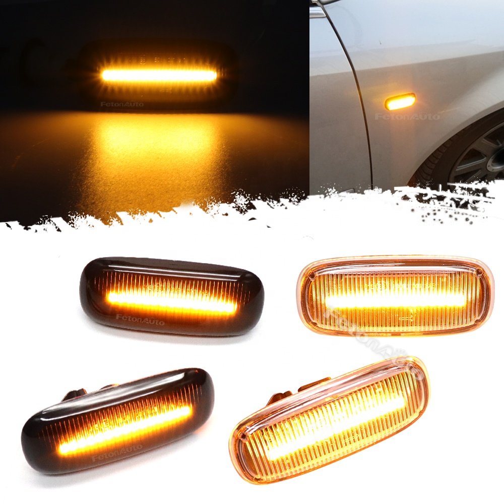 6 Options Front Side turn Signal lamp For Audi A3 S3 8L 00-03 A8 D2 TT 8N 00-06 sequential indicator Marker Light Dynamic lamps