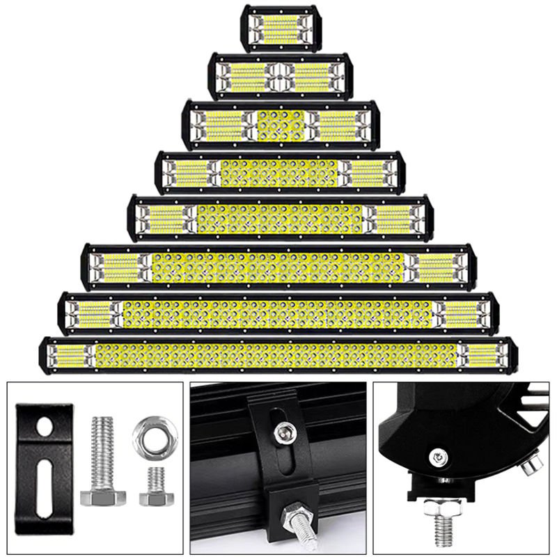 LED Bar Lights Off-Road Driving Lights for Jeep Wrangler 4x4 39'' 30'' 25''-72W 144W 180W 252W 288W 360W 432W 540W