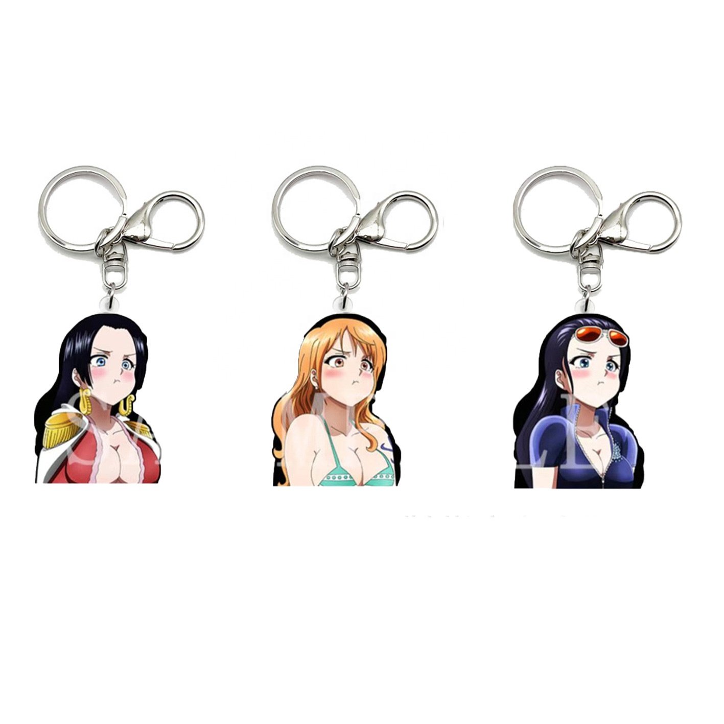 Mix Designs Anime 3d Motion Key Chains Acrylic Lenticular Keychains Scratch Resistant Pet Demon Slayer Decor For Car Keyring Bag