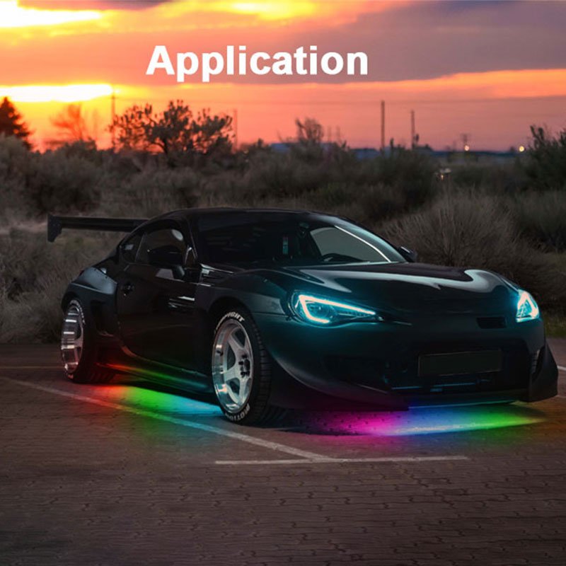 Pro Underglow LED Ambient Lighting Under Glow Waterproof IP68 Underglow Light Kit for Car